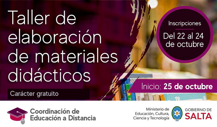 Imagen Taller de Elaboración de Materiales Didácticos