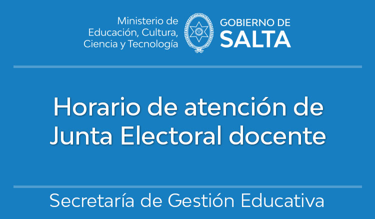 Imagen Horario de atención de Junta Electoral docente