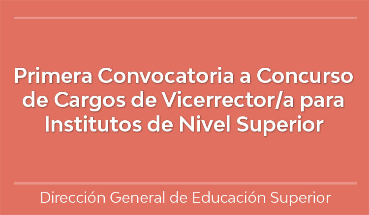 Imagen Primera Convocatoria a Concurso de Cargos de Vicerrector/a