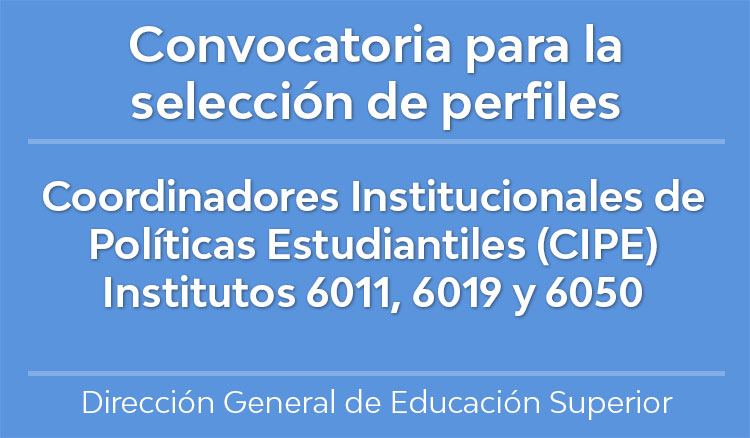 Convocatoria Coordinadores Institucionales de Políticas Estudiantiles