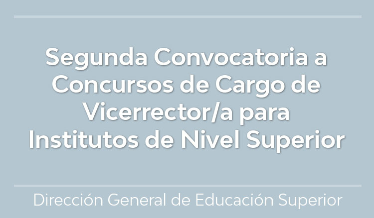 Imagen Segunda Convocatoria a Concursos de Cargo de Vicerrector/a