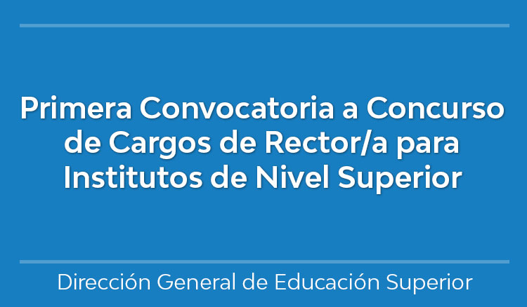 Imagen Primera Convocatoria Concurso de Cargos de Rector/a