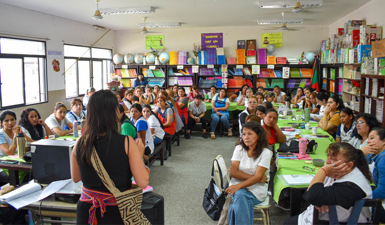 Fotografía: Se avanza en la implementación de lineamientos curriculares de los pueblos chané, guaraní y tapiete