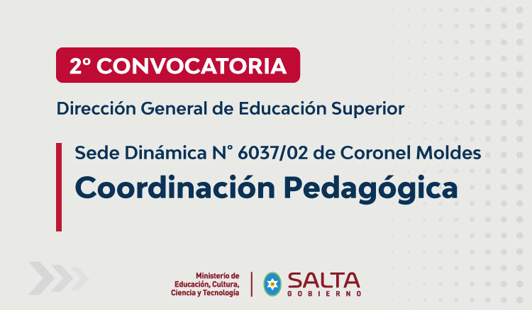 Segunda Convocatoria a Concurso de Cargo de Coordinación Pedagógica Imagen: Segunda Convocatoria a Concurso de Cargo de Coordinación Pedagógica