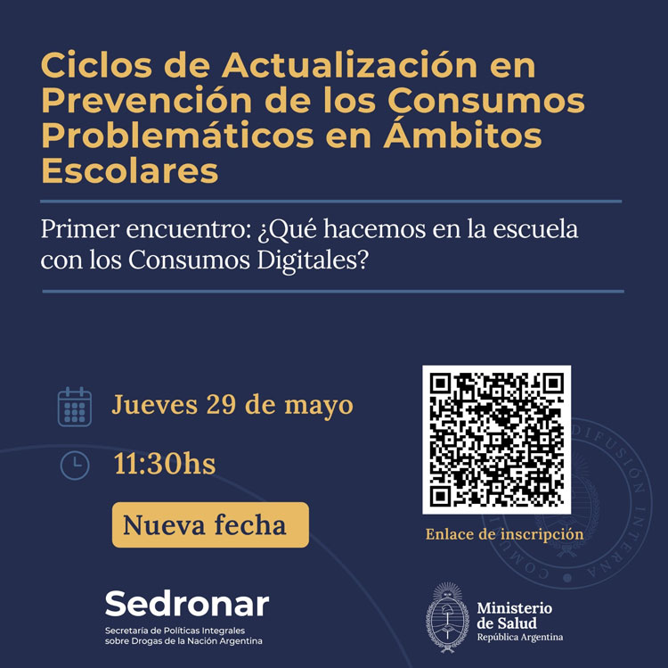 Imagen: Ciclos de Actualización en Prevención de los Consumos Problemáticos
