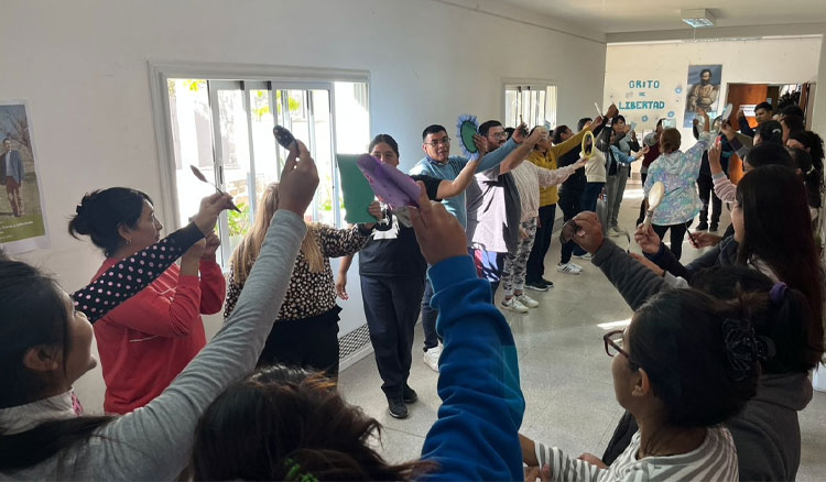 Fotografía: Docentes y estudiantes de los Valles Calchaquíes se capacitaron sobre Corporeidad