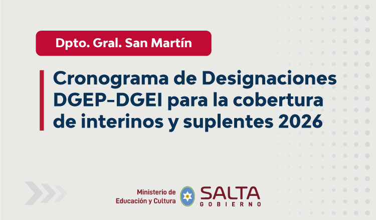 Imagen: Cronograma de Designaciones DGEP-DGEI