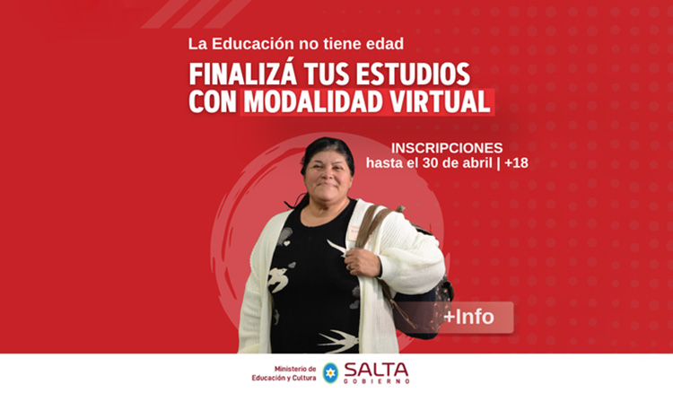 Imagen: Finalizá tus estudios con la modalidad virtual