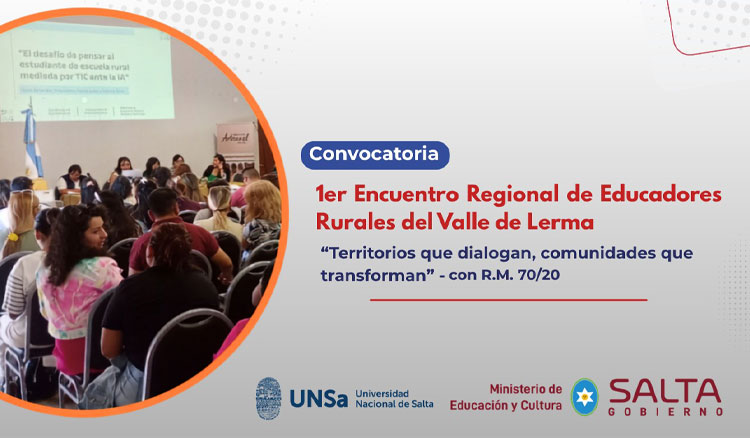 Imagen: Convocatoria al 1er Encuentro Regional de Educadores Rurales del Valle de Lerma