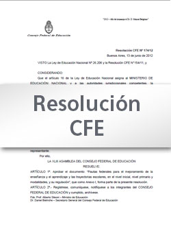 Resolución CFE N° 256-15