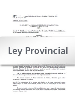 Ley 7997 · Adhiere la provincia de Salta a la Ley Nacional Nº 27306